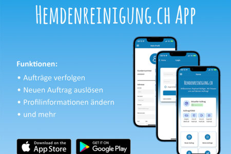 Kundenapp Hemdenreinigung.ch